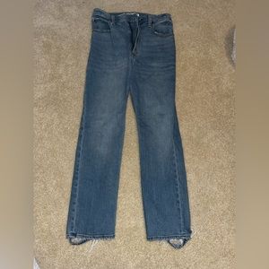 Abercrombie & Fitch Ankle Straight Ultra High Rise Jeans
